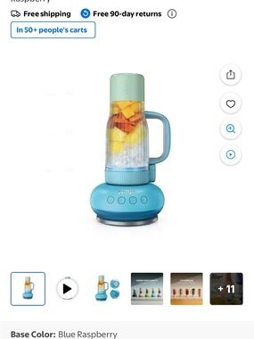 Ninja Personal Blender - Aqua Blue with Mint Lid